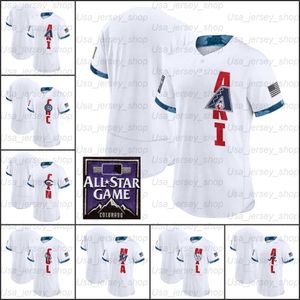 Personnalisé 2021 All Star Game Blanc Flexbase Baseball Maillots Double Couture Broderie Hommes Femmes Jeunes