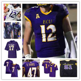 Maillot de football personnalisé 2021 College East Carolina ECU Holton Ahlers Tyler Snead Keaton Mitchell Rahjai Harris Jsi Hatfield C.J. Johnson