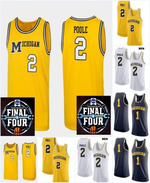 Personalizado 2021 Final Four College Basketball Jerseys 21 Franz Wagner Michigan 12 Mike Smith 55 Eli Brooks 2 Isaiah Livers 1 Hunt3310815