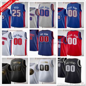 Personalizado 2021 Jerseys de baloncesto impresos 20 Josh 45 Sekou Jackson Doumbouya 28 Isaiah 41 Saddiq Stewart Bey 8 Wayne 13 Jahlil Ellington Okafor Jersey