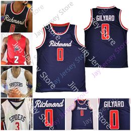 Maillot de basket-ball personnalisé des Spiders de Richmond NCAA College Jacob Gilyard Nick Sherod Blake Francis Nathan Cayo Grant Golden Johnny Newman Connor Crabtree