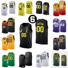 Custom 2022-23 Nuevas camisetas de baloncesto impresas 2 Collin 16 Simone 24 Walker Sexton Fontecchio Kessler 11 Mike 23 Lauri Conley Markkanen 5 Malik Beasley 6 parche