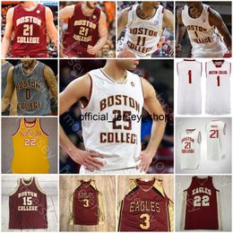 Personalizado 2022 Boston College NCAA Basketball Jersey DeMarr Langford Jr. Jaeden Zackery Makai Ashton-Langford T.J. Mensaje de Bickerstaff Quinten