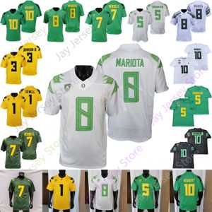 Custom Oregon Ducks voetbalshirt NCAA College Keith Brown Trikweze Bridges Dont'e Thornton Chase Cota CJ Verdell Kayvon Thibodeaux Noah Sewell