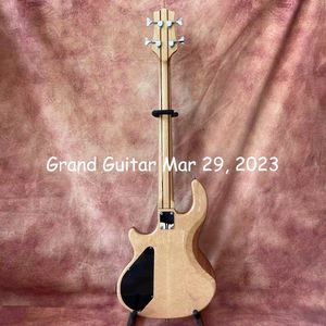 Custom Neck through body 4 snaren wals Stijl EYEBIRD MAPLE Elektrische Gitaar Bas Accepteer Aangepast Logo en Vorm