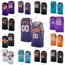 Personalizado 2023-24 Nueva temporada Jersey de baloncesto impreso Durant Booker Keon Johnson Bradley Beal Jusuf Nurkic Drew Eubanks Nassir Little Bol Bol Grayson Allen Watanabe