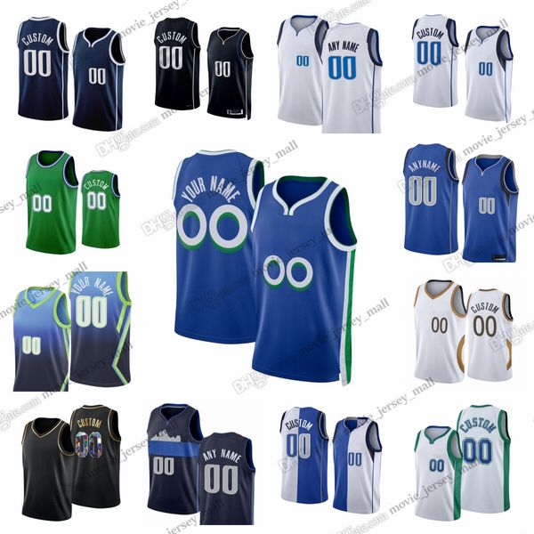 Maillots de basket-ball imprimés personnalisés nouvelle saison 2023-24 Luka Tim Doncic Hardaway Derrick Jones Dereck Lively Olivier-Maxence Prosper Grant Williams A.J. Lawson Brun