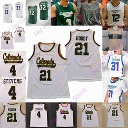 Maillot de basket-ball personnalisé 2023 de l'État du Colorado NCAA Isaiah Stevens Nico Carvacho David Roddy Adam Thistlewood Kendle James Moore