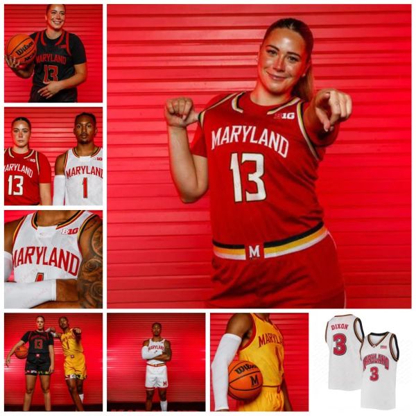 Maillot de basket-ball personnalisé 2023 Maryland Terrapins Caelum Swanton-Rodger sur mesure pour hommes jeunes 40 RJ Floyd 30 Carson Dick 32 Brett Karkus