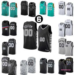 Custom 2023 Nueva temporada Camisetas de baloncesto impresas 31 Keita 34 Stanley Bates-Diop Johnson 14 Blake 10 Jeremy Wesley Sochan 22 Malaki Branham