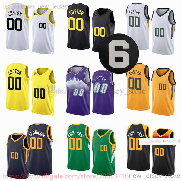 Maillots de basket-ball personnalisés de la nouvelle saison 2023 24 Walker Kessler 20 Udoka Azubuike 95 Juan Toscano-Anderson 30 Ochai Agbaji 10 Leandro Bolmaro Micah Potter 6 Patch