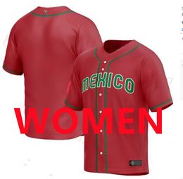 Custom 2023 Team Mexico Baseball Jersey Julio Urias Austin Barnes Joey Meneses Randy Arozarena Rowdy Tellez Luis Urias Fernando Valenzuela Adrian Gonzalez Jer 109