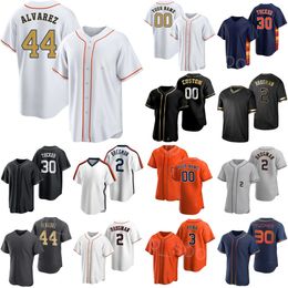 Custom 2024 Baseball 3 Jeremy Pena Jerseys Jeugdman Woman 44 Yordan Alvarez 30 Kyle Tucker 21 Yainer Diaz 2 Alex Bregman 27 Jose Altuve Uniform Cool Base Taikongren