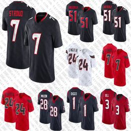 Custom 2024 CJ Stroud Stefon Diggs Joe Mixon Football Jerseys Tank Dell Dellle Hunter Nico Collins Derek Stingley Will Anderson Jr Laremy Tunsil Dalton Schultz