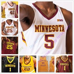 Custom 2024 Minnesota Basketball Jersey - Oturu Carr Willis Kalscheur Demir Williams McHale Omersa
