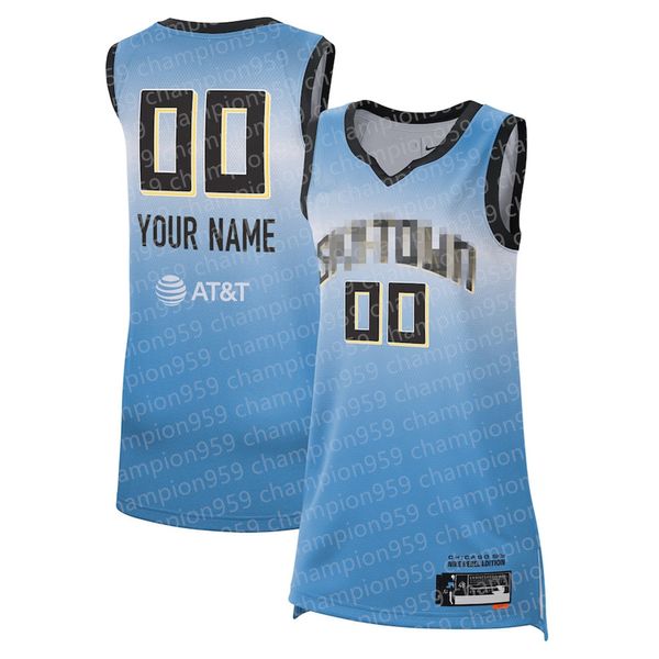 Custom 2024 Sky Women Basketball Jerseys 5 Angel Reese 10 Kamilla Cardoso 2 Kahleah Copper 11 Brynna Maxwell Gondrezick Reimer Harrison Mabrey Evans Turner