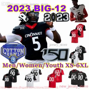 Personalizado 2024 XS-6XL NCAA Cincinnati Bearcats Football Jersey 1 Ahmad Sauce 5 Emory Jones 21 Corey Kiner 8 Xzavier Henderson 3 Deshawn Pace 12 High 2 2