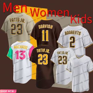 Custom 23 Fernando Tatis Jr. Juan Soto Baseball Jersey Xander Bogaerts Joe Musgrove Manny Machado Jake Cronenworth Nelson Cruz Men Femmes Kids Kids