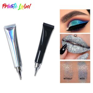 Personalizado 2 colores Sombra de ojos Primer Impermeable Mate Sombra de ojos de larga duración Pegamento de maquillaje 20 ml Crema a granel Etiqueta privada 240123