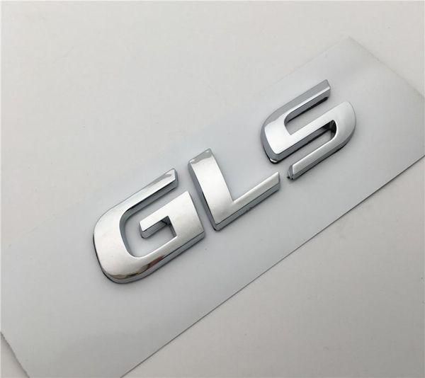 Insignia de coche GLS cromada ABS 3D personalizada, pegatina de emblemas, placa de identificación con logotipo tid trasero apta para muchos mold7246730