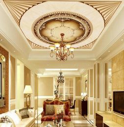 op maat gemaakt 3d-plafondbehang Europese stijl prachtige 3d-plafondmuurschilderingen behang woonkamer slaapkamer plafondbehang7204167