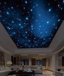Fond d'écran 3D PO personnalisé plafonds belles étoiles de plafond de ciel étoilé fond de peinture murale 3958481
