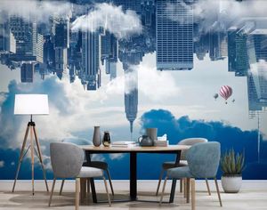 Papel tapiz 3d personalizado, murales, nube 3d, cielo, globo de hidrógeno, Fondo de televisión moderno, papel de pared, decoración del hogar