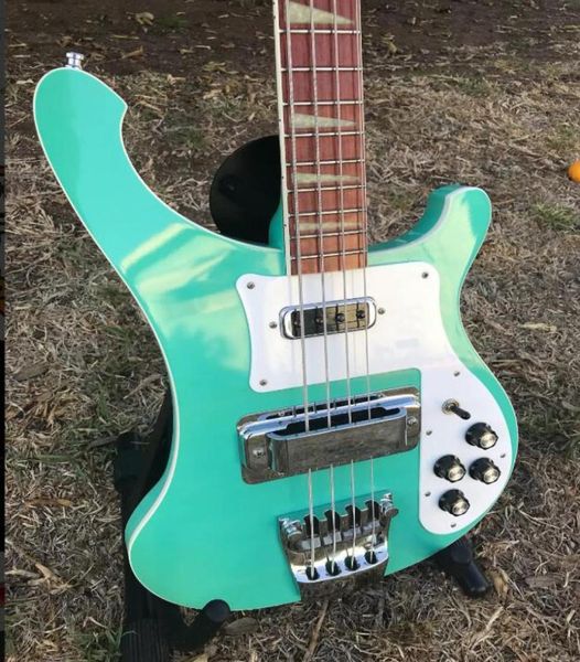 4 cuerdas personalizados 4003 Bass 20 FRET SEA GREEN MONO STEREO SALIDA RIC 4003 Triángulo Inalys China Guitarra Electric Bass9170719