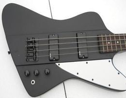Custom 4 cordes Fire V Thunderbird Matte Black Electric Bass Guitar Guitar Scale Longueur 762 MM China EMG Pickups BlackHardware1600516