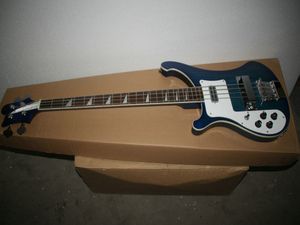 Custom 4 cuerdas para zurdos 4003 bajo diapasón de palisandro azul bajo eléctrico