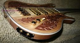 Custom 4003 Bass 4 String Bass Guitar Wood Manual Sculpture Electric Bass colored Golden Picks Fabriqué en Chine 2941471