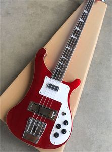 Aangepaste 4003 Rick 4 Strings Bass Guitar Red Electric Bass topkwaliteit Zuid -Korea geïmporteerde accessoires Gratis verzending