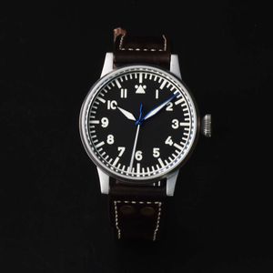 Custom 42Mm Retro Automatische Piloot Horloges Saffierglas Pt5000 Sw200 10Atm Mechanische Duiken Polshorloge Voor Mannen Mannelijke