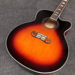 Custom 43" Jumbo SJ200C Cutaway Acoustic Guitar in Sunburst Color