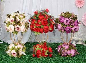 Custom 47cm kunstmatige bloembal centerpieces1m piekies bloem rijen arrangement aanbod decor bruiloft boog tabel bloemen bouqet3883837