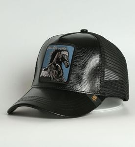 Capas de béisbol de 5 paneles personalizadas Bordado de bordado de animales de caballo Hat3233063