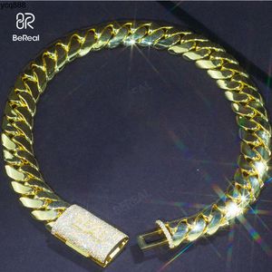 Aangepaste 5mm gouden Miami Link Chain Hip Hop Style Real 10K 14K 5m mm vast Gold Miami Cubaanse ketting Ketting Fijne sieraden