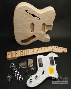 Custom 72 Te elektrische gitaar voor kit DIY onvoltooide gitaarkit met semi-holle body 6252871