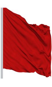 Personnalisé 90x150cm drapeau rouge solide drapeau rouge couleur vive Pure bannière drapeaux 3x5ft tout Style décoratif suspendu volant 4472439