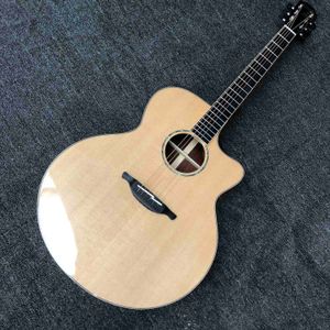 Personnalisé AA AAAA Solide Boîtier Solide Guitare Acoustic Cocobolo Type Backd Type Backd En Pick-In Electronic Eq