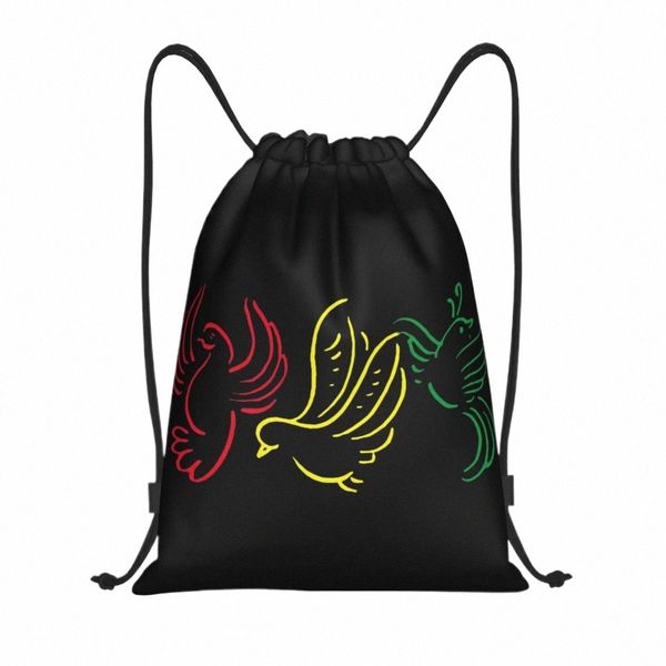 Personnalisé Ajaxs Bobs Marleys 3 petits oiseaux sacs à cordon pour boutique Yoga sacs à dos hommes femmes sport Gym Sackpack V5fW #