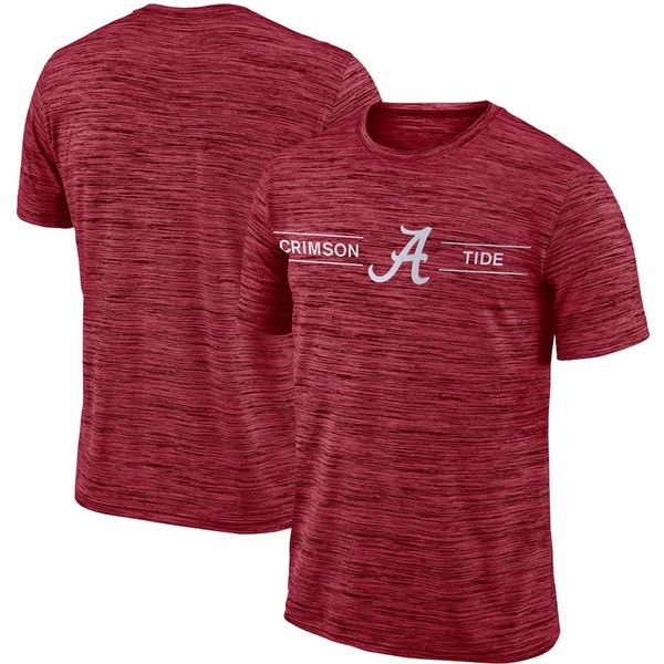 Camiseta personalizada Alabama Crimson Tide personalizar hombres universitarios blanco rojo negro camisetas cuello redondo manga corta camiseta tamaño adulto letras impresas