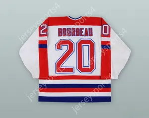 Custom Allen Bourbeau 20 USA Team National Team White Hockey Jersey Top cousé S-M-L-XL-XXL-3XL-4XL-5XL-6XL