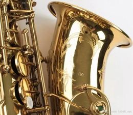 Saxophone Alto personnalisé Mark VI haute qualité E-flat Sax instrument de musique professionnel en laiton plaqué or Sax boutons de perles avec étui