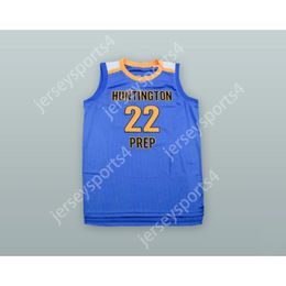 Andrew Wiggins personalizado 22 Huntington Prep Basketball Jersey Todo Tamaño cosido S M L XL XXL 3XL 4XL 5XL 6XL Calidad superior