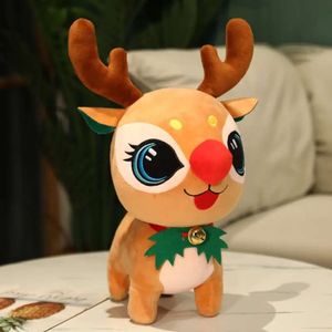 Aangepaste dieren Santa Claus Deer Sneeuwman Doll speelgoed gevulde kerst pluche decoratie