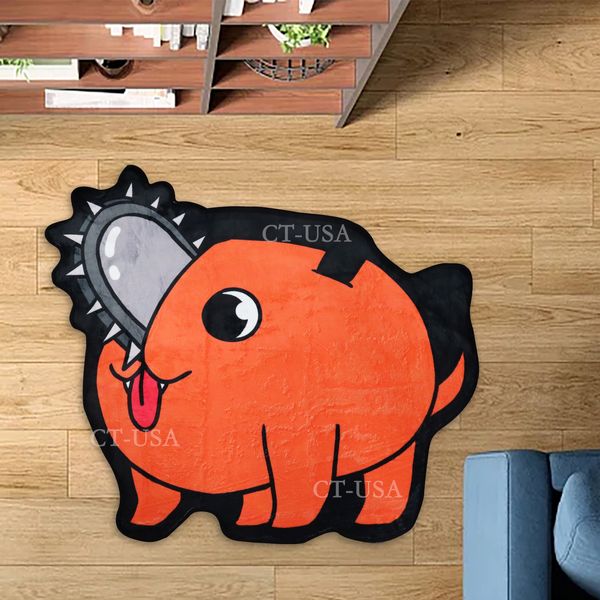 Alfombra/alfombras de Anime personalizadas Pochita de hombre motosierra para puerta impermeable, estera de cocina, decoración de habitación, estera de oración musulmana antideslizante