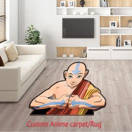 Custom Anime Waterdicht Tapijt/tapijten Avatar The Last Airbender Aang voor Deurmat Woonkamer Keuken Mat Antislip Room Decor