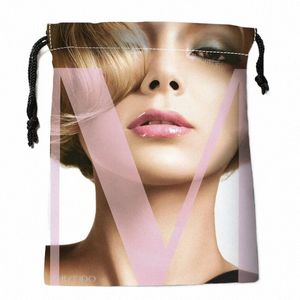 Sacs à cordon Anna Tsuchiya personnalisés Sacs-cadeaux imprimés 18 * 22cm Pouche de voyage Vêtements de rangement sac à main sac de maquillage G9NS #