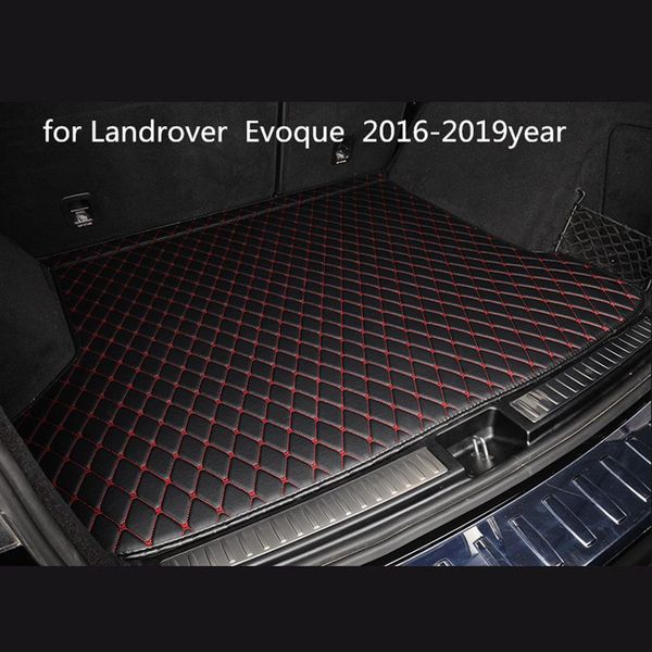 Tapis de sol de tapis de coffre de voiture en cuir antidérapant personnalisé adapté pour Landrover Evoque 2016-2019year tapis antidérapant de voiture2738